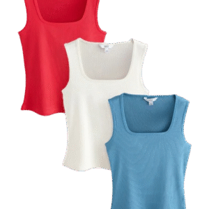 Ladies' Ribbed Square-Neck Tank Top