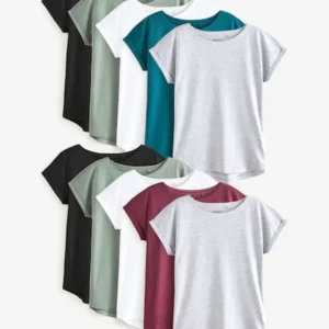 Women's Premium Cotton Crew Neck T-Shirt