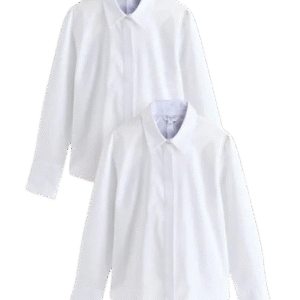 Unisex Classic Long Sleeve Formal Shirt – White