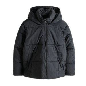 Men’s Heavyweight Puffer Jacket with Hood – Black
