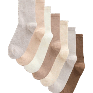 Unisex Essential Ribbed Crew Sock