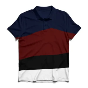 Multi Panel Fleece Polo Shirt