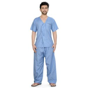Plain Blue Patient Uniform Set