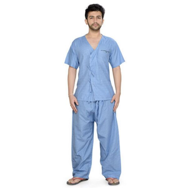 Plain Blue Patient Uniform Set